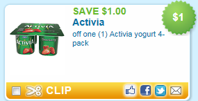 $1/1 Activia yogurt coupon =FREE at Target - Happy Money Saver