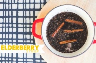 Boost that immune system naturally with some tasty Elderberry Syrup. Superhero fighter against flus and colds. Waaaaaay cheaper than the store-bought version!
