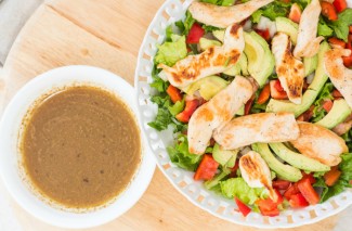 This homemade vinaigrette is the best! Simple, healthy and delicious. Sure beats the store bought chemical stuff.