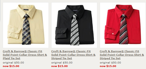Kohls.com - Mens Shirt & Tie Sets $12.99 Shipped (reg $50) - Happy ...