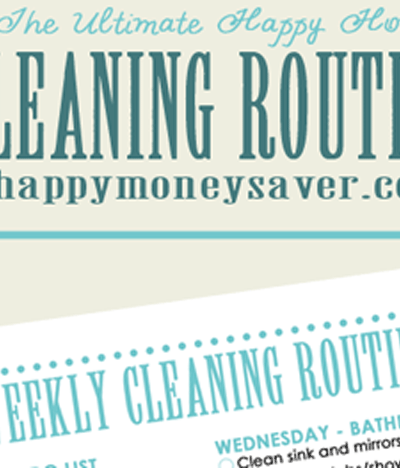 free printable cleaning routine