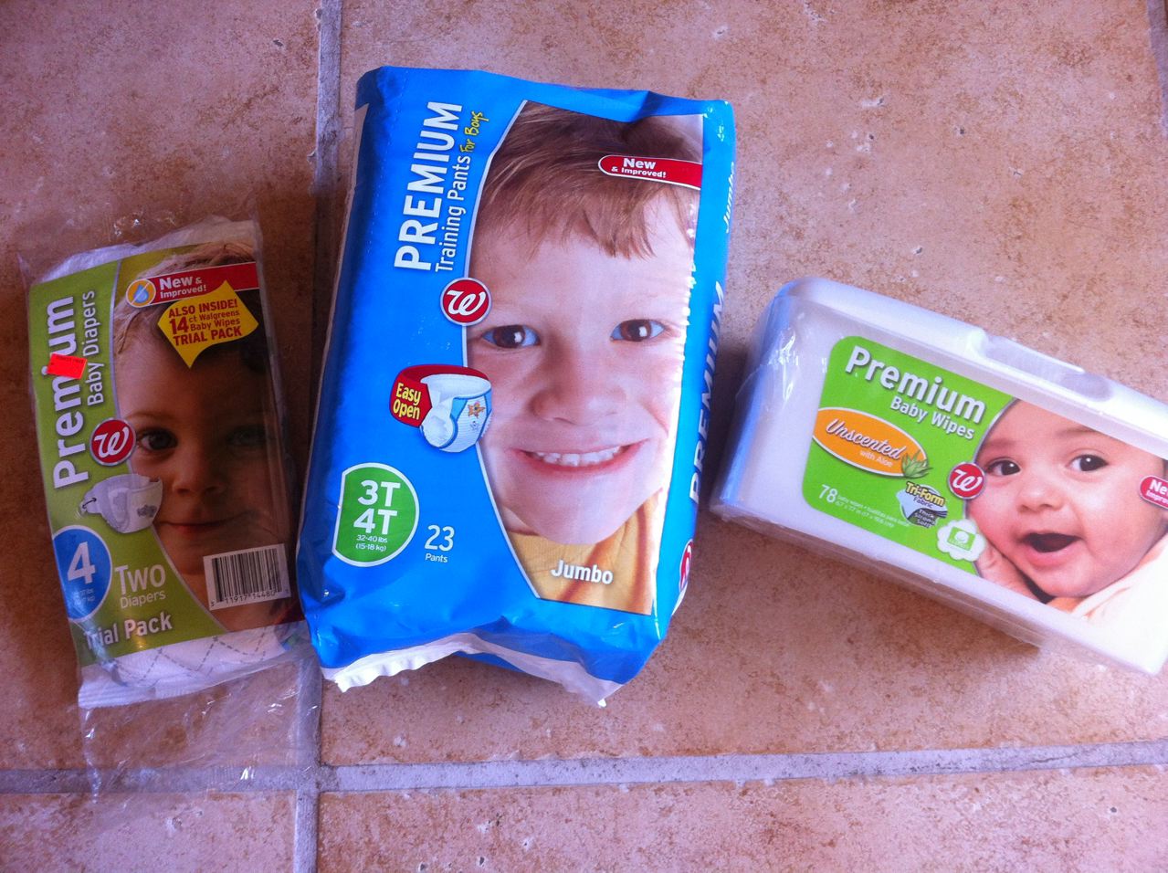 travel pack of diapers