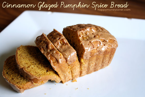 Cinnamon Glazed Pumpkin Spice Bread