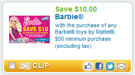 mattel barbie coupons