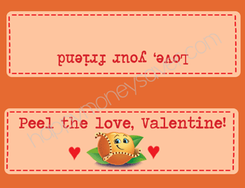 Such a sweet idea - use Cutie's or Tangerines as a VALENTINE! Includes the most adorable FREE PRINTABLES with sayings like "Peel the Love, Valentine and "You are one of the most adorable CUTIES around." Healthy Valentines Day treat.