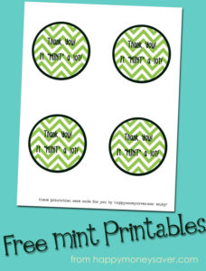 It "Mint" a lot {Thank you gift} - Happy Money Saver