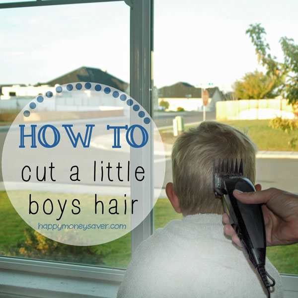 How to cut a little boy's hair to save money. You can do this!!