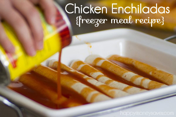 Chicken Enchilada Freezer Meal Recipe - happymoneysaver.com