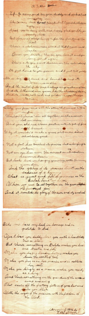 A Letter Home - Vintage Poem 1912 