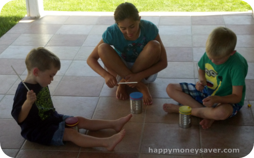 Summer Fun Activities on a Budget | Homemade Bongo, Shaker and Guiro All in One!