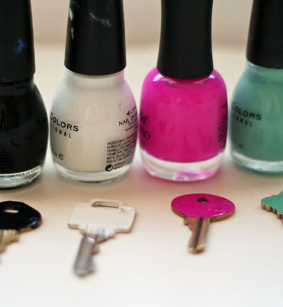 DIY Nail Polish Keys -- FUN!