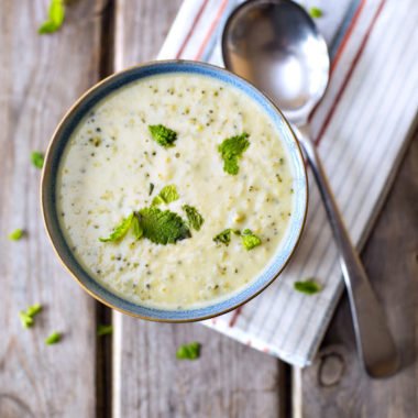 Creamy Cheesy Broccoli Soup recipe freezer meal