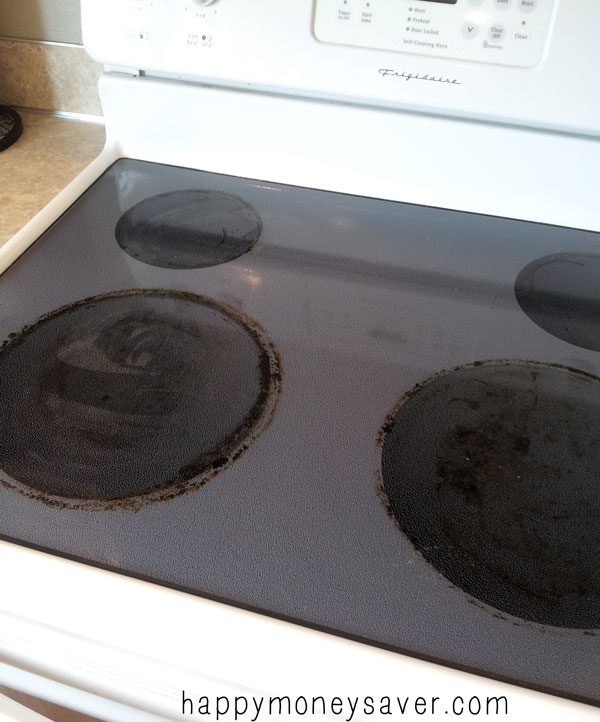 best way to clean flat electric stove top