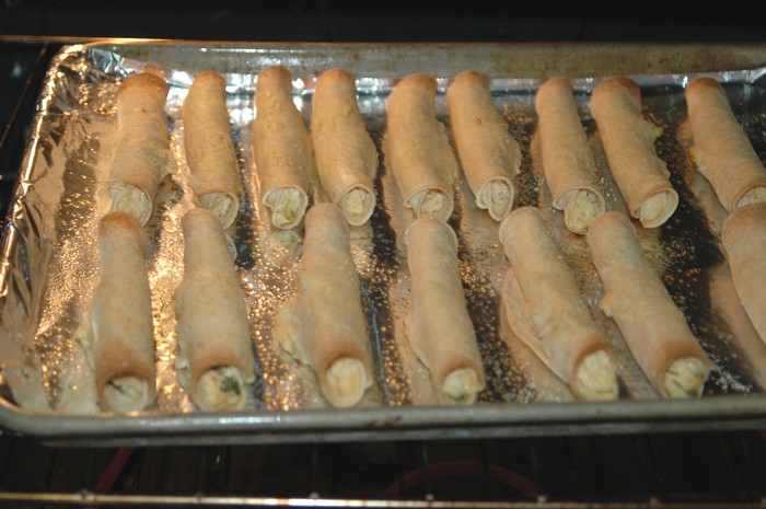 Crispy Homemade Chicken Taquitos - with creamy cilantro and pepperjack cheese