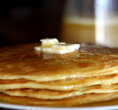 A new favorite- Easy Homemade Buttermilk pancake recipe that freezes well!
