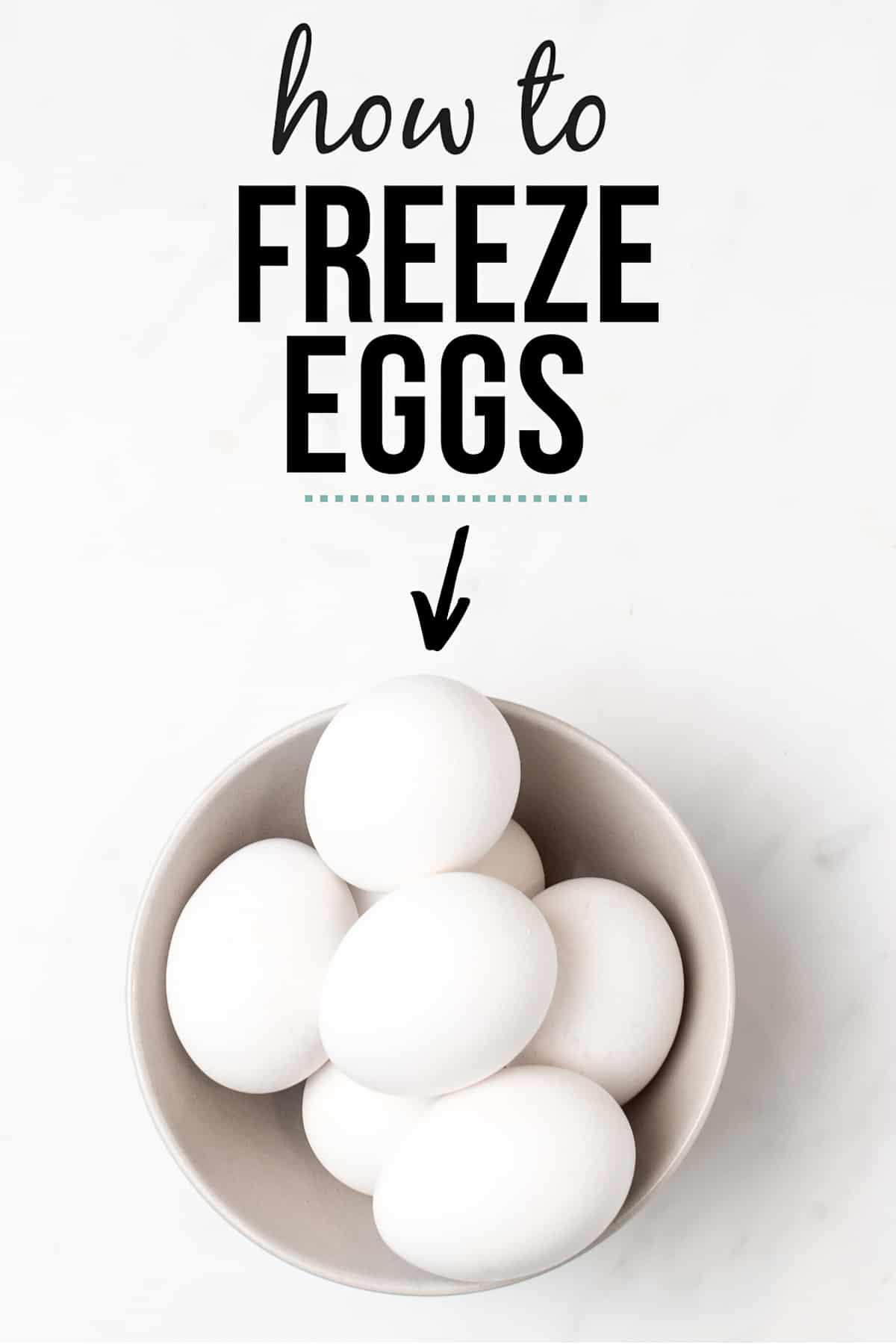 Can you FREEZE EGGS? **YES!** Here is how to Freeze Eggs