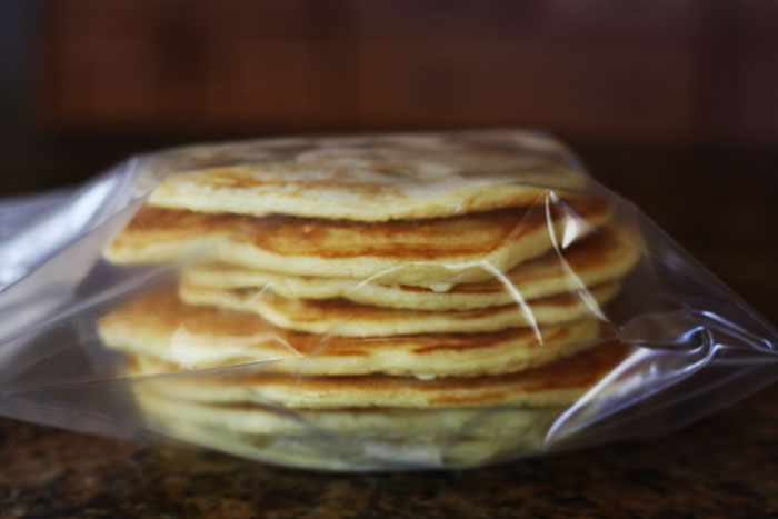 This Buttermilk pancake recipe is amazing! I love that it freezes well for an easy and quick breakfast!