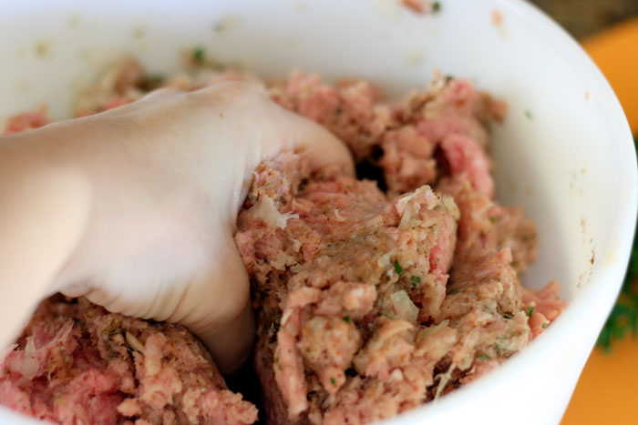 Make ahead homemade frozen sausage patties!- Recipe is easy, delicious and will make for a nice protein filled breakfast!