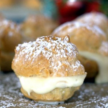 This easy Bavarian Cream Puff recipe is a keeper. The classic cream puffs turn out every time, and are filled with an easy Bavarian cream knockoff recipe.