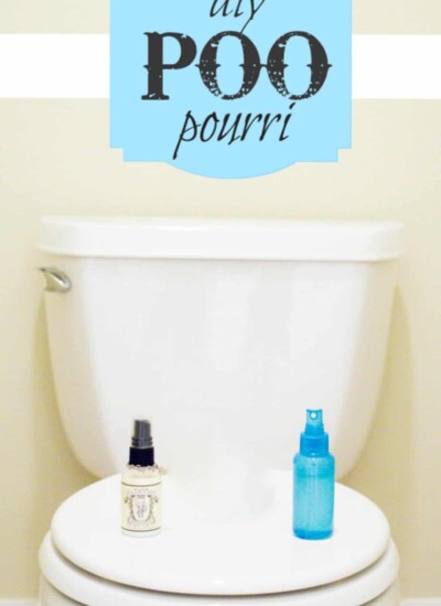 toilet with pou pourri spray