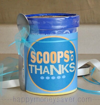 Use this icecream gift idea as a thank you for somebody you need to thank #happythoughts #thanks