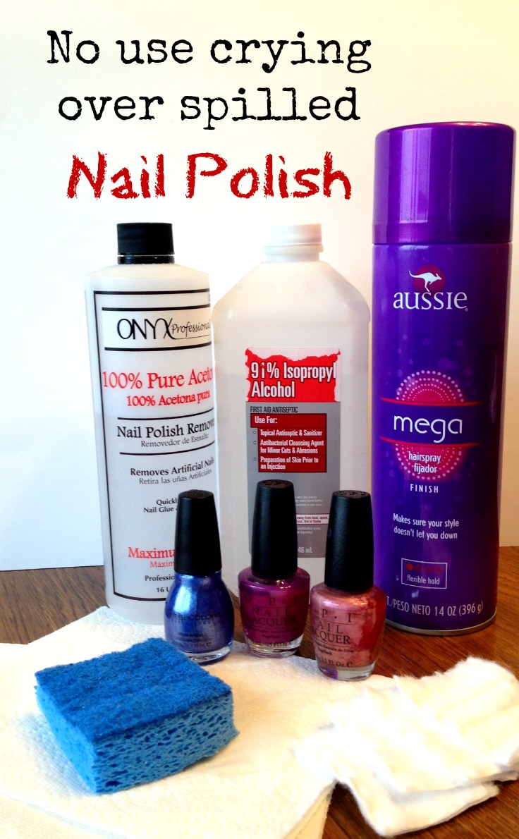 Remove Nail Polish from Almost All Surfaces Using Household Items
