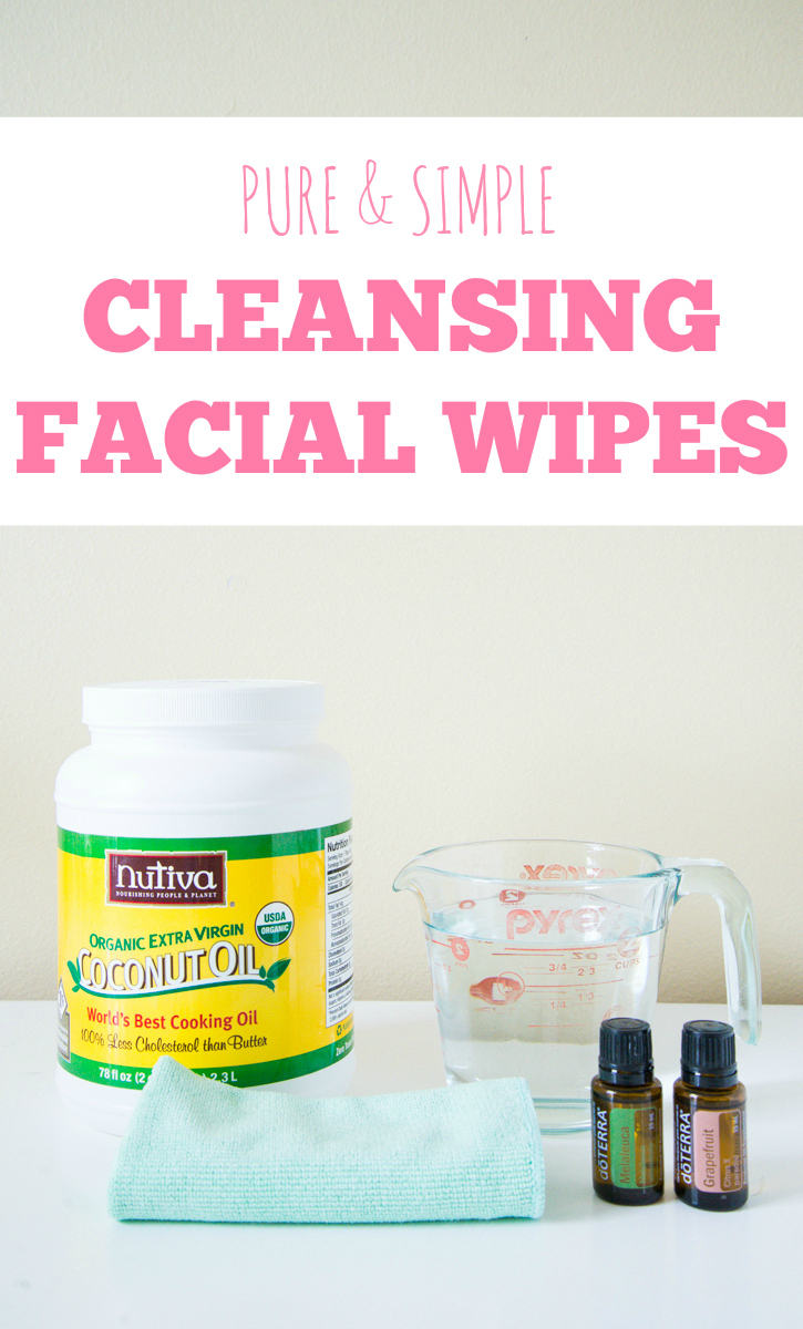 Homemade cleansing facial wipes. Only 4 ingredients and waaaaay cheaper than the store bought stuff. I hate putting all of those chemicals on my skin, so this stuff has been a lifesaver.
