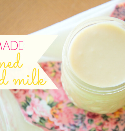 Making your own homemade sweetened condensed milk is so easy! And about 50% cheaper than Eagle Brand.