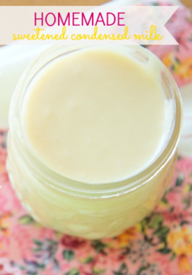 Making your own homemade sweetened condensed milk is so easy! And about 50% cheaper than Eagle Brand.