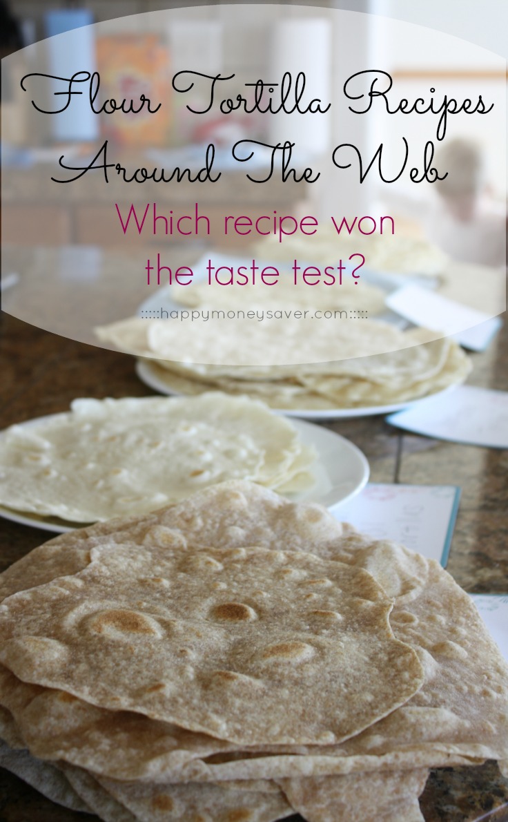 Test to see which homemade tortilla recipe is best. 