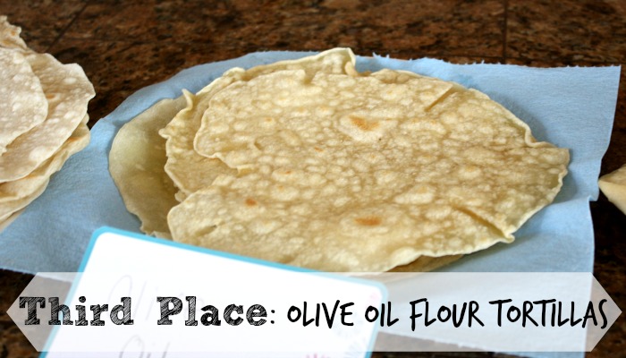 Homemade Recipe Flour Tortillas TEST - Olive Oil got 3rd Place. See the #1 Winner on this post. 