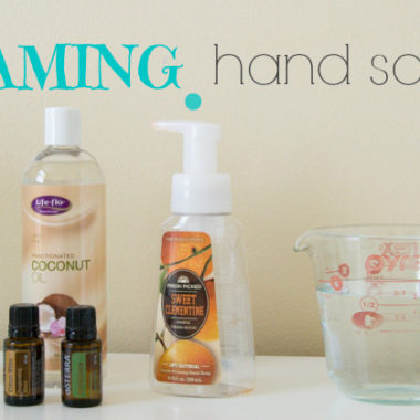 It's so easy to make your own foaming hand soap. This recipe is even moisturizing. 75% cheaper than the toxic ones at the store!