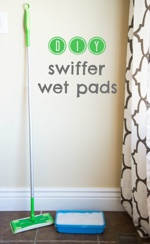 It's so easy to make your own swiffer wet pads with 3 simple ingredients. Say no nasty chemicals found in the store bought version!
