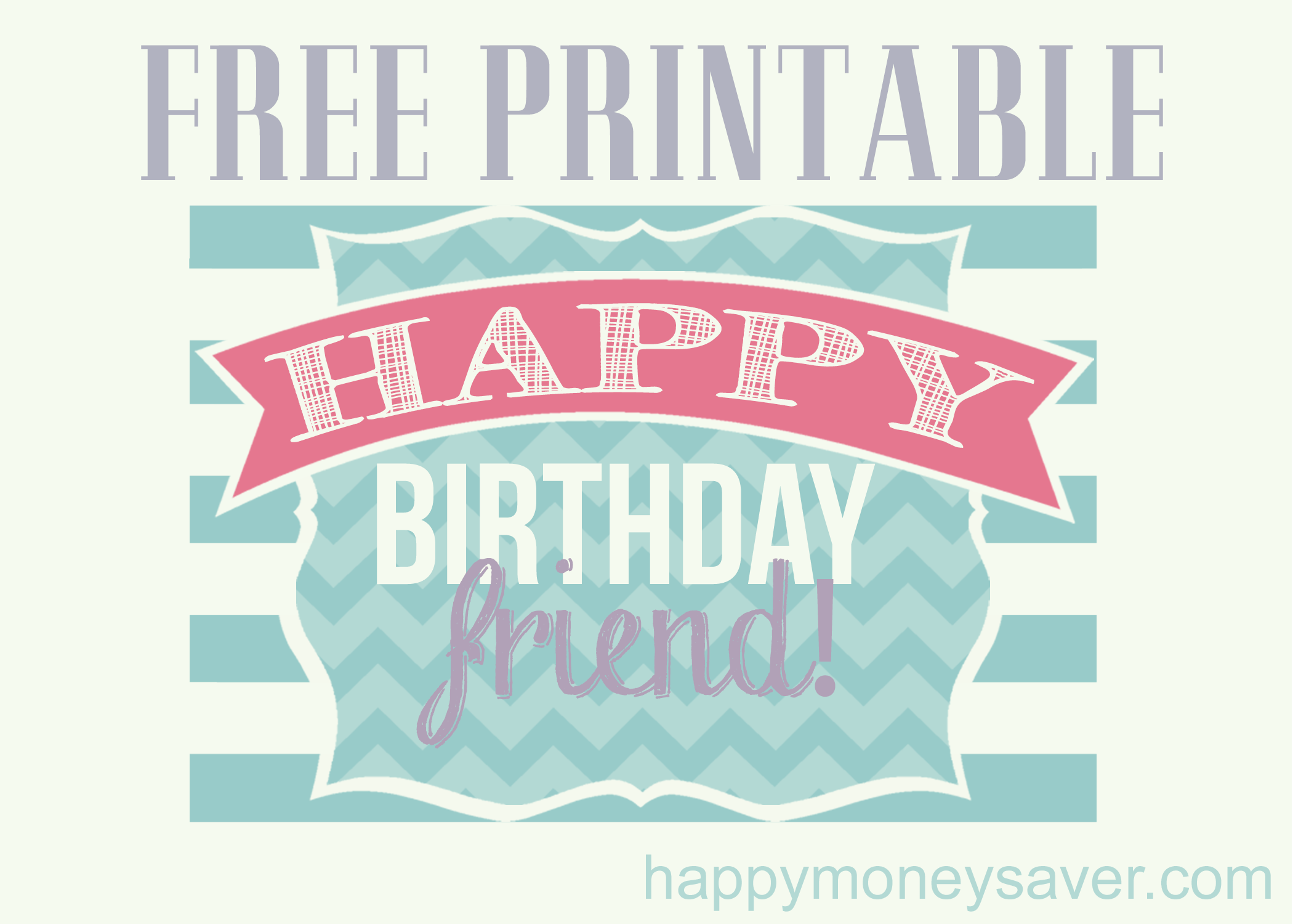 Friend Birthday Cards Printable - Printable Templates Free