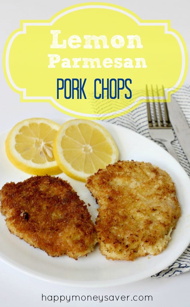 Lemon Parmesan Pork Chops- Best pork chop recipe out there and it feeds a family of 6 for under $10. Delicious and frugal!! -happymoneysaver.com