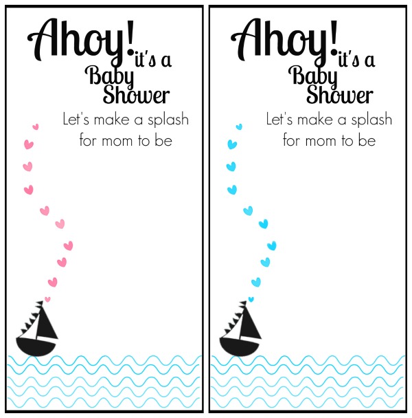 Free Printable Nautical Themed Baby Shower Invitation Happy Money Saver