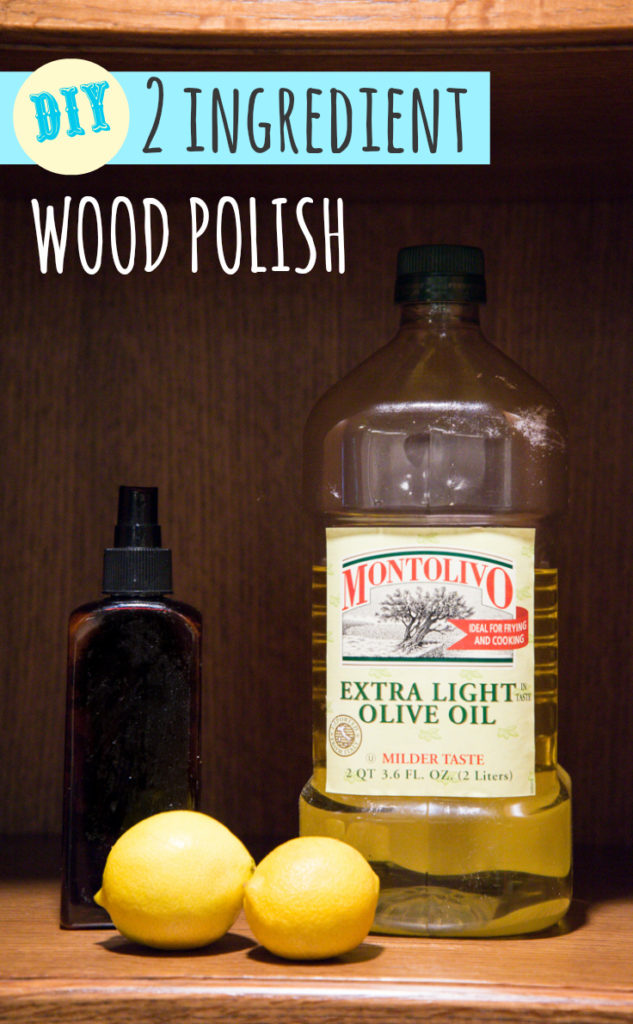 Make your own wood polish with 2 simple ingredients. So easy and is soooooo much butter from that nasty chemical stuff from the store. Also, super cost effective!