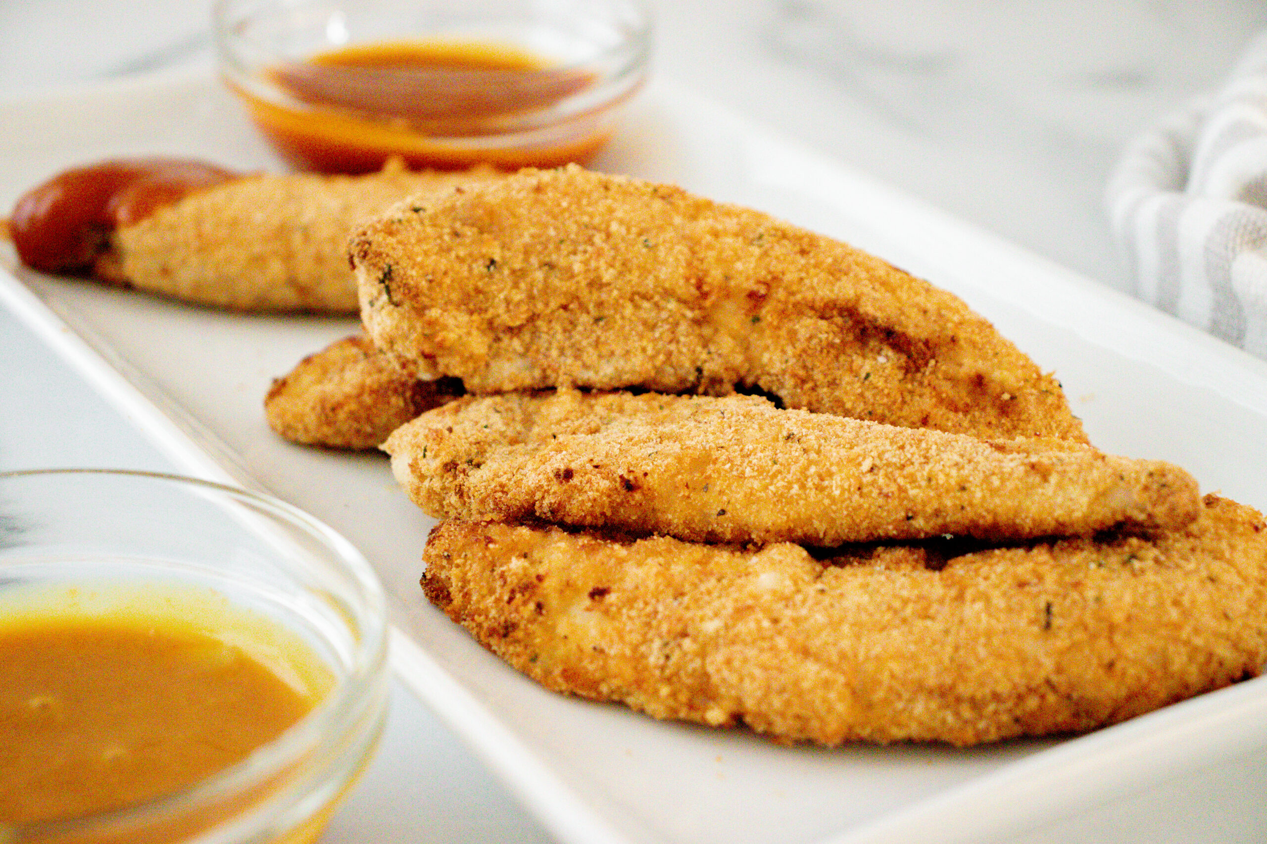 Oven Baked Chicken Strips Meal {Freezer Friendly}