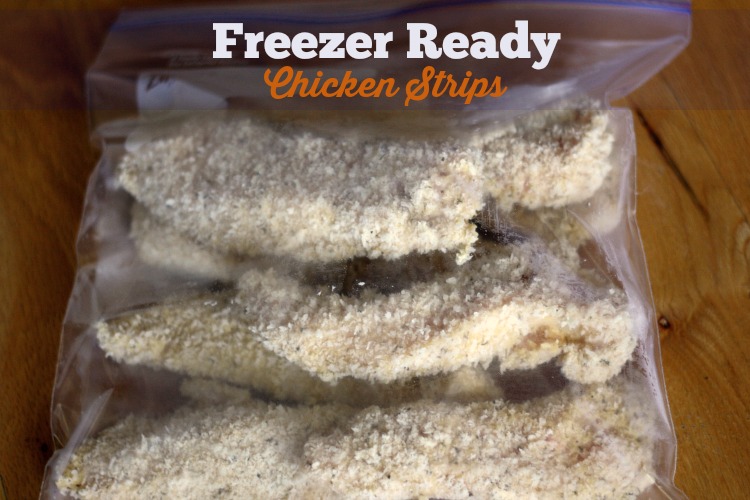 These Oven Baked Chicken Strips are the perfect freezer meal. Recipe uses whole wheat panko bread crumbs. These strips are healthy, crunchy and delicious!