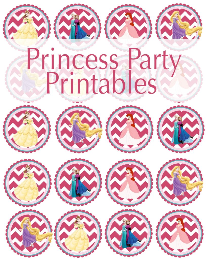 Create the perfect princess with these free princess party printables. (#happythoughts) (#happymoneysaver.com)