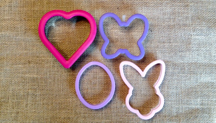 Cookie cutters add variety to school lunches.