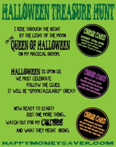 Halloween Treasure Hunt + Free Printables