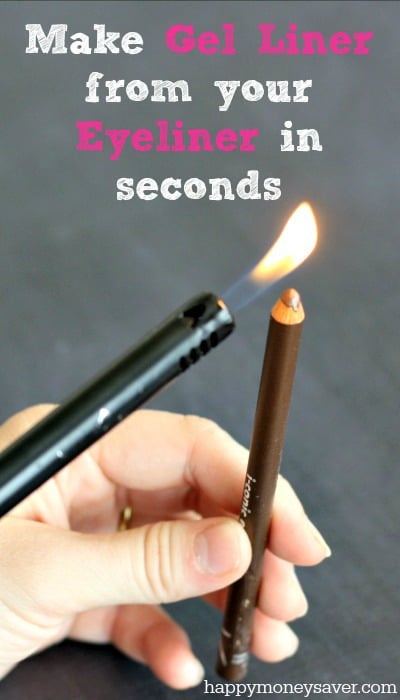 Make gel liner out of eye liner in seconds! It is such a fun way to spice up your makeup!