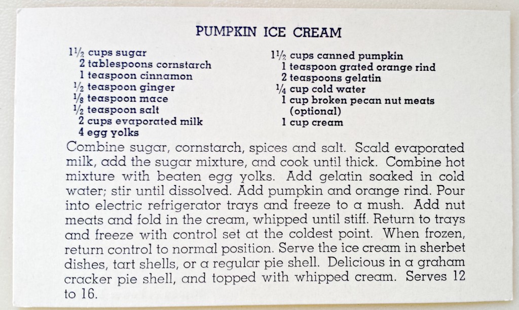Mile High Pumpkin Sundae Pie - a pumpkin ice cream pie VINTAGE recipe from my Great Grandmother's 1900 recipe box. A gorgeous and delicious pie that is perfect for thanksgiving, or any special occasion.