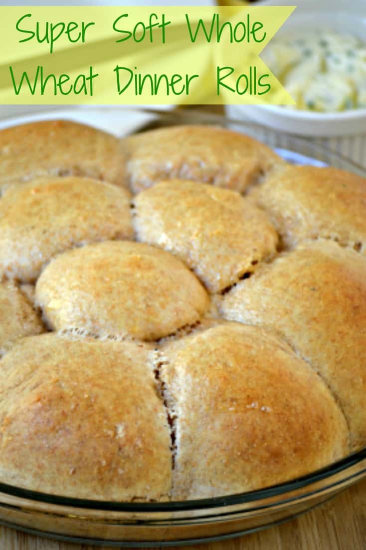 Make ahead and freeze homemade soft whole wheat dinner rolls. Delicious!