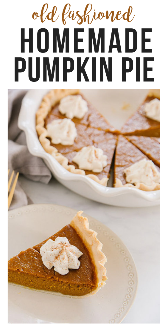 Old Fashioned Pumpkin Pie - Happy Money Saver