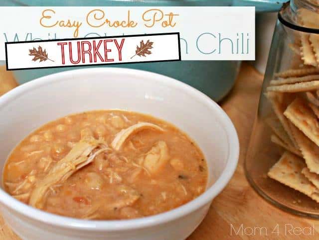 Easy Crock Pot Turkey Chili Recipes to help use the leftover turkey are great, but in the crock pot? Even better! 