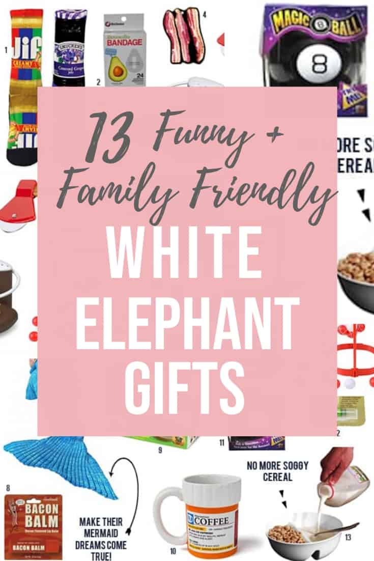 13 Funny White Elephant Gifts (Family Friendly) - Happy Money Saver