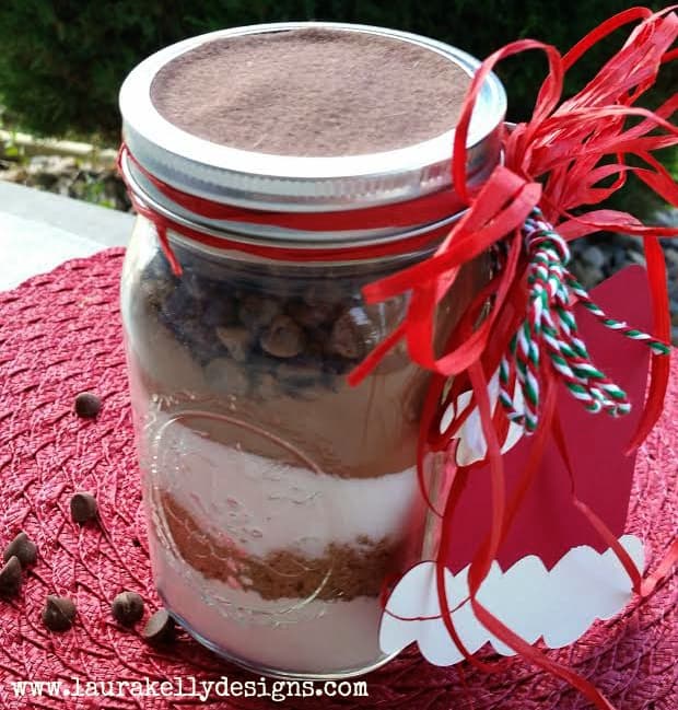 I love these so much! It is nice to give a friend or neighbor everything they need to make delicious brownies all contained in a cute little jar! 