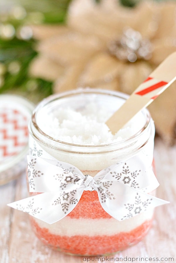 Oh my gosh! I can only imagine that this Peppermint Sugar Scrub would smell delicious!